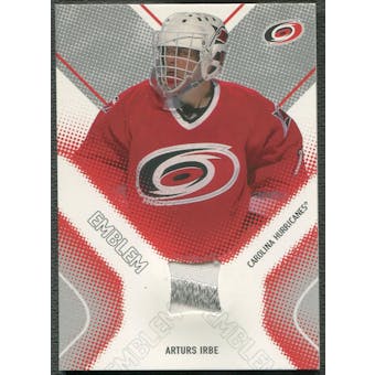 2002/03 Between the Pipes #1 Arturs Irbe Emblem /10