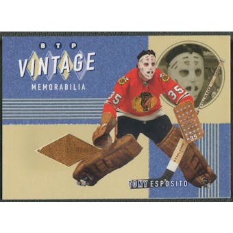 2002/03 Between the Pipes #9 Tony Esposito Vintage Memorabilia Pad /20