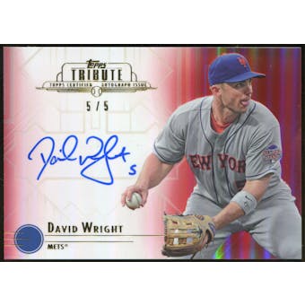 2014 Topps Tribute Autographs Red #TADW David Wright 5/5