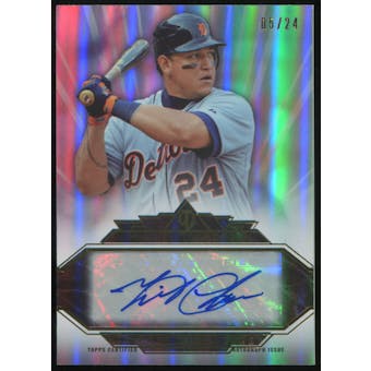 2014 Topps Tribute Tribute to the Stars Autographs #TSAMC Miguel Cabrera 5/24