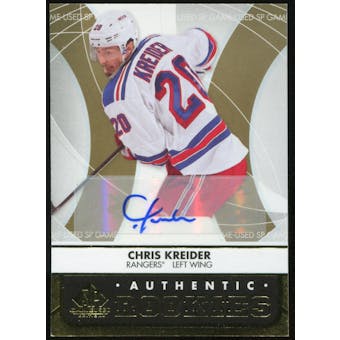 2012/13 Upper Deck SP Game Used Gold Autographs #136 Chris Kreider