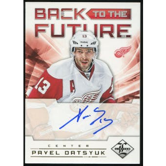 2012/13 Panini Limited Back To The Future Signatures #BTFDD Alex Delvecchio Pavel Datsyuk 13/25