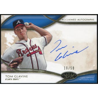 2014 Topps Tier One Acclaimed Autographs #AATG Tom Glavine 18/50