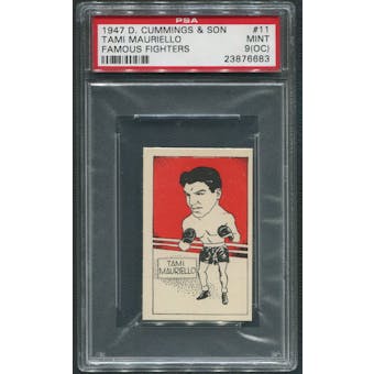 1947 D. Cummings & Sons Boxing #11 Tami Mauriello Famous Fighters PSA 9 (MINT) (OC)