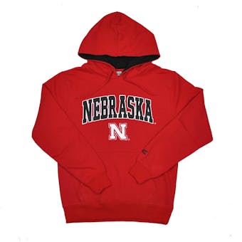 Nebraska Cornhuskers Colosseum Red Zone Pullover Fleece Hoodie (Adult XL)