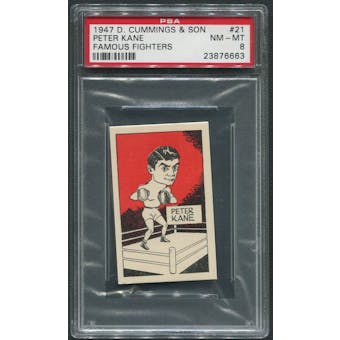 1947 D. Cummings & Sons Boxing #21 Peter Kane Famous Fighters PSA 8 (NM-MT)