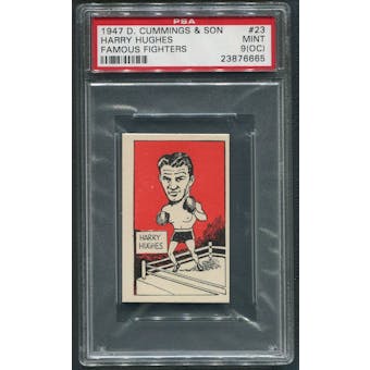 1947 D. Cummings & Sons Boxing #23 Harry Hughes Famous Fighters PSA 9 (MINT) (OC)