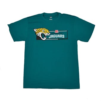 Jacksonville Jaguars Majestic Teal Critical Victory VII Tee Shirt (Adult XXL)
