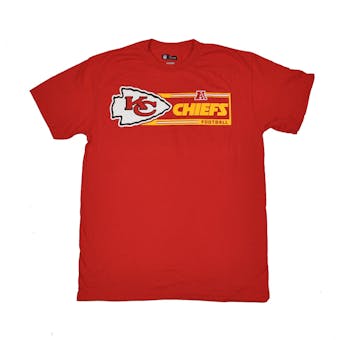 Kansas City Chiefs Majestic Red Critical Victory VII Tee Shirt (Adult S)