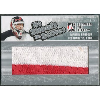 2009/10 Between The Pipes #HS07 Martin Brodeur He Shoots He Scores Silver Jersey /9
