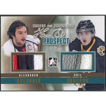 2011/12 ITG Heroes and Prospects #HP10 Alexander Ovechkin & Nail Yakupov Hero and Prospect Gold Jersey /10