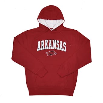 Arkansas Razorbacks Colosseum Red Zone Pullover Fleece Hoodie (Adult XL)