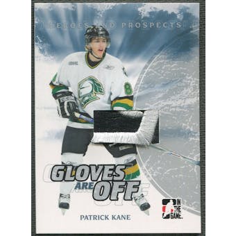2007/08 ITG Heroes and Prospects #GO01 Patrick Kane Gloves Are Off Glove /70