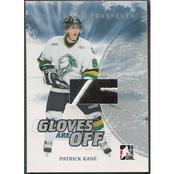 2007/08 ITG Heroes and Prospects #GO01 Patrick Kane Gloves Are Off Glove /70