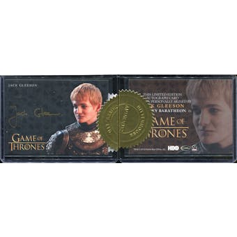 2015 Game of Thrones Season Four Case-Incentives #1 Jack Gleeson as Joffrey Baratheon Gold
