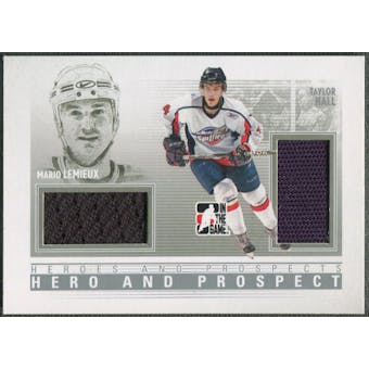 2009/10 ITG Heroes and Prospects #HP04 Mario Lemieux & Taylor Hall Hero and Prospect Jersey /30