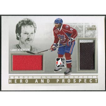 2009/10 ITG Heroes and Prospects #HP08 Larry Robinson & P.K. Subban Hero and Prospect Gold Jersey /10