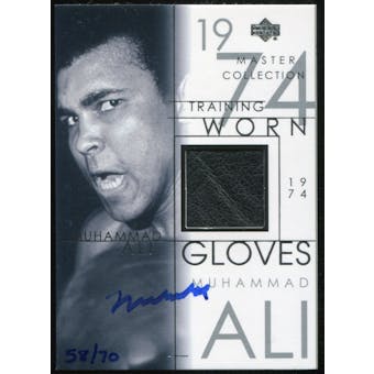 2000 Upper Deck Muhammad Ali Master Collection Mystery Pack Inserts #ALIAG Muhammad Ali Glove Autograph 58/70