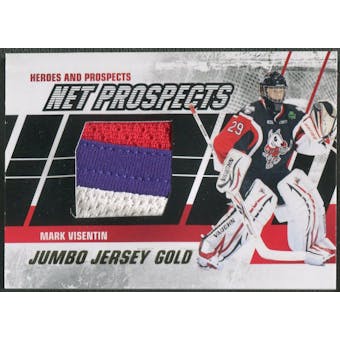 2010/11 ITG Heroes and Prospects #NPM05 Mark Visentin Net Prospects Jumbo Gold Jersey /10