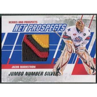 2010/11 ITG Heroes and Prospects #NPM10 Jacob Markstrom Net Prospects Jumbo Silver Number /3