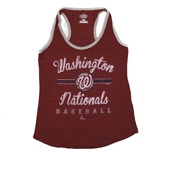 Washington Nationals Majestic Red Authentic Tradition Tank Top