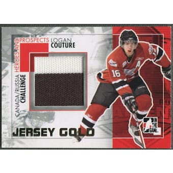 2010/11 ITG Heroes and Prospects #CRM35 Logan Couture Subway Series Gold Jumbo Jersey /10