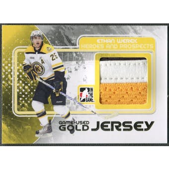 2010/11 ITG Heroes and Prospects #M13 Ethan Werek Game Used Gold Jersey /10