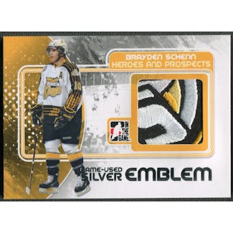 2010/11 ITG Heroes and Prospects #M03 Brayden Schenn Game Used Silver Emblem /3