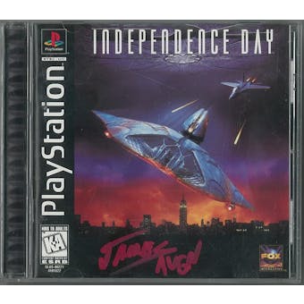 Sony PlayStation (PS1) Independence Day AVGN Red Autographed Game