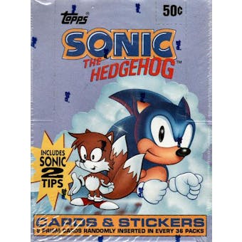 Sonic the Hedgehog Hobby Box (1993 Topps)