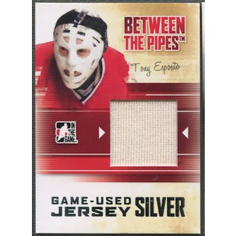 2010/11 Between The Pipes #M77 Tony Esposito Game Used Silver Jersey /20