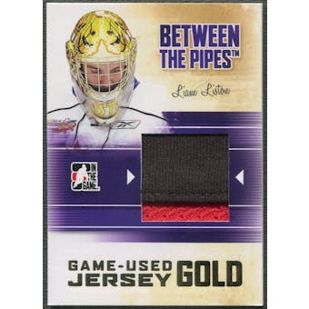 2010/11 Between The Pipes #M38 Liam Liston Game Used Gold Jersey /10