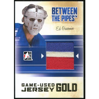 2010/11 Between The Pipes #M69 Ed Giacomin Game Used Gold Jersey /10