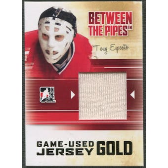 2010/11 Between The Pipes #M77 Tony Esposito Game Used Gold Jersey /10