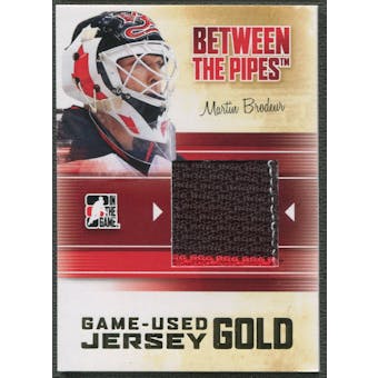 2010/11 Between The Pipes #M41 Martin Brodeur Game Used Gold Jersey /10