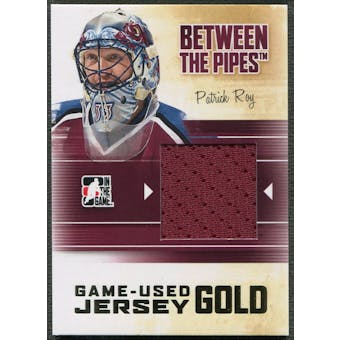 2010/11 Between The Pipes #M75 Patrick Roy Game Used Gold Jersey /10