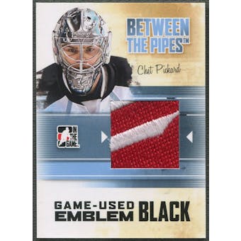 2010/11 Between The Pipes #M04 Chet Pickard Game Used Black Emblem /6