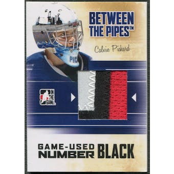2010/11 Between The Pipes #M03 Calvin Pickard Game Used Black Number /6
