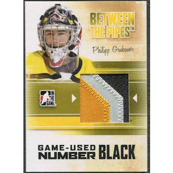 2010/11 Between The Pipes #M49 Philipp Grubauer Game Used Black Number /6