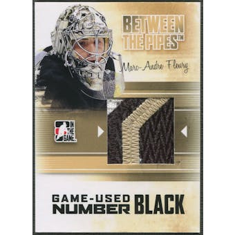 2010/11 Between The Pipes #M39 Marc-Andre Fleury Game Used Black Number /6