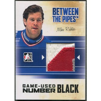 2010/11 Between The Pipes #M37 Mike Richter Game Used Black Number /6