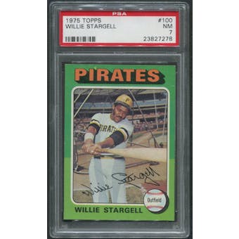1975 Topps Baseball #100 Willie Stargell PSA 7 (NM)