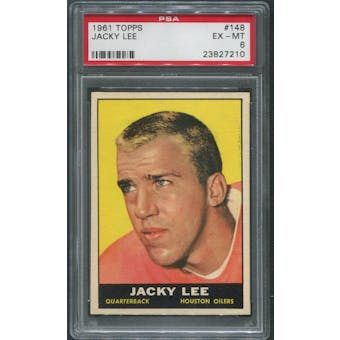 1961 Topps Football #148 Jacky Jackie Lee PSA 6 (EX-MT)