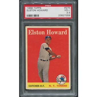1958 Topps Baseball #275 Elston Howard PSA 3.5 (VG+)