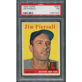 1958 Topps Baseball #280 Jim Piersall PSA 7 (NM)
