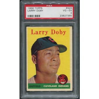 1958 Topps Baseball #424 Larry Doby PSA 4 (VG-EX)