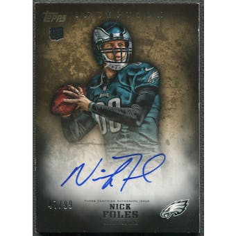 2012 Topps Inception #102 Nick Foles Gold Rookie Auto #47/99