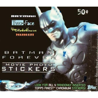 Batman Forever Movie Photo Stickers Hobby Box (1995 Topps)