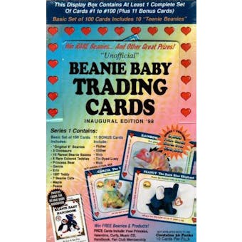 Beanie Baby Trading Cards Hobby Box (1998 West Highland) (Reed Buy)