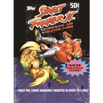 Street Fighter II Hobby Box (1993 Topps)